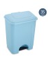 BALDE LIXO PRIMAVERA 35L C/PEDAL AZUL CLARO