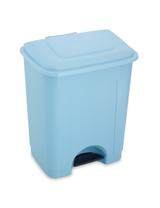 BALDE LIXO PRIMAVERA 35L C/PEDAL AZUL CLARO