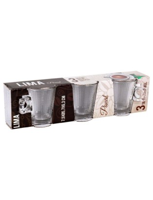 CHAVENA CAFE 829300161 LIMA 8CL CONJ.3 VIDRO