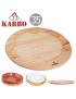 TABUA KARBO Ø35CM P/PRATO C/REBAIXO MADEIRA PINHO