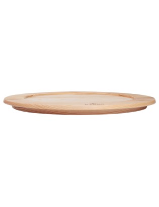 TABUA KARBO Ø35CM P/PRATO C/REBAIXO MADEIRA PINHO