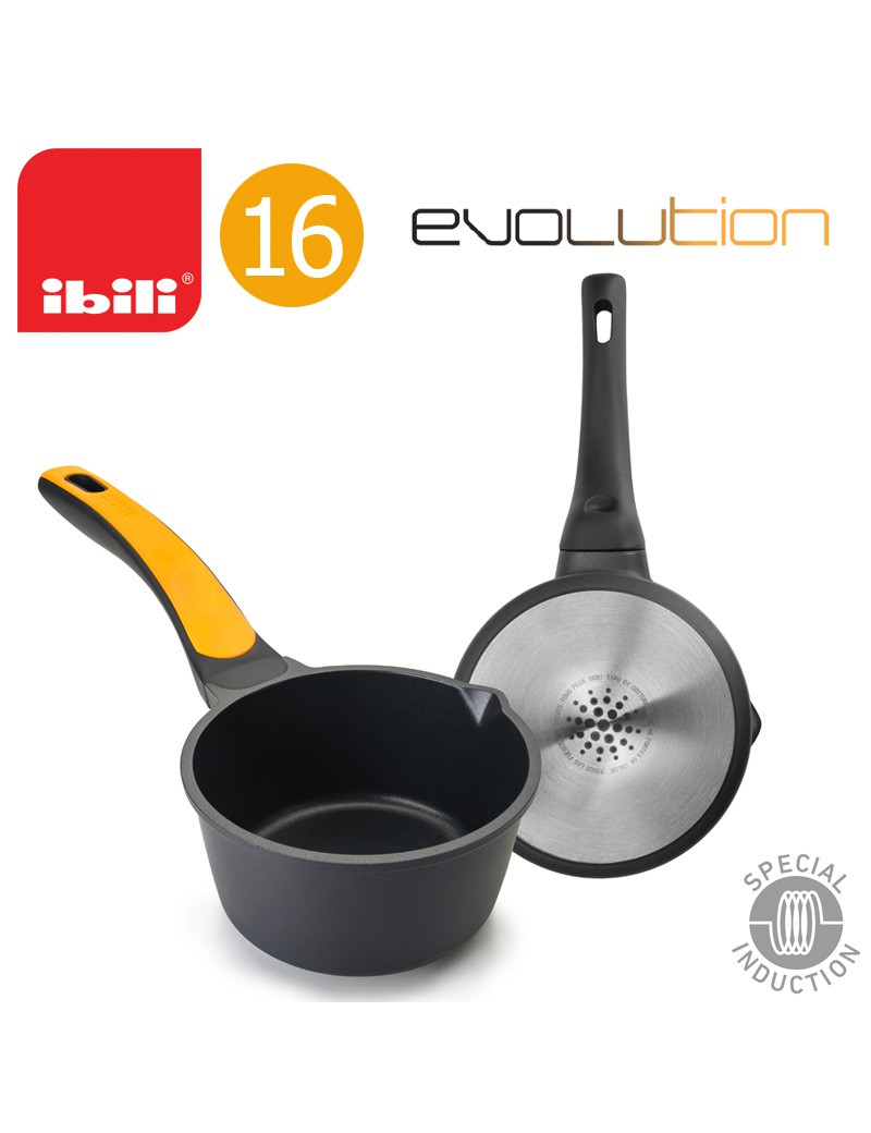 CAÇAROLA IBILI 461216 EVOLUTION C/CABO Ø16X8,5CM FULL IND.