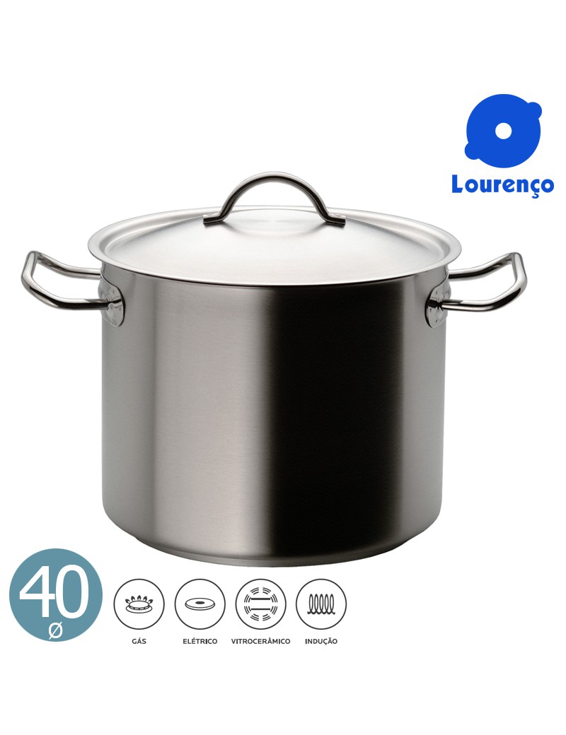 PANELA LOURENÇO 66140 PROF ALTA 40CM 50L INDUÇAO INOX