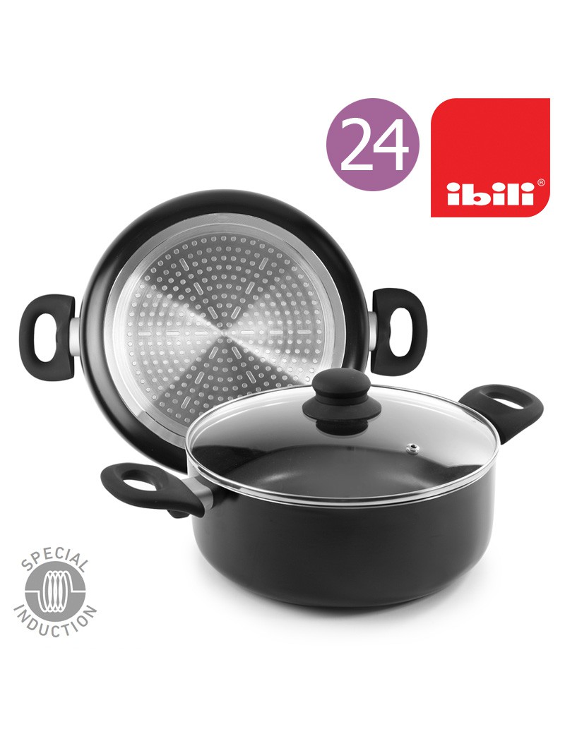 CAÇAROLA IBILI 410824 INDUCTA Ø24X9CM ANTIAD IND.