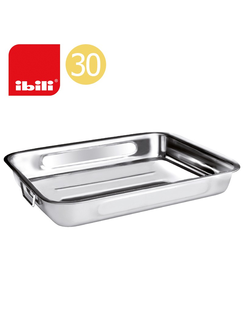 ASSADEIRA IBILI 651430 CLASICA 30X22X6CM INOX C/ASAS