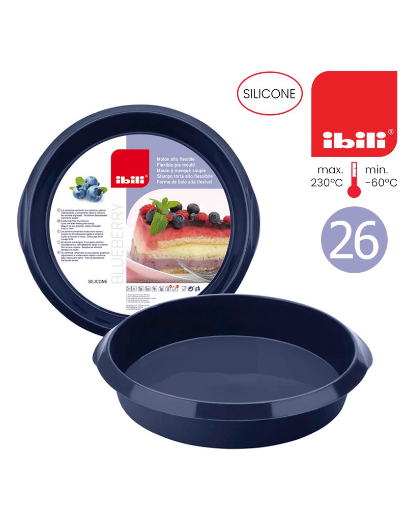 FORMA BOLO RED. IBILI 870010 BLUEBERRY Ø26X5,5CM SILICONE
