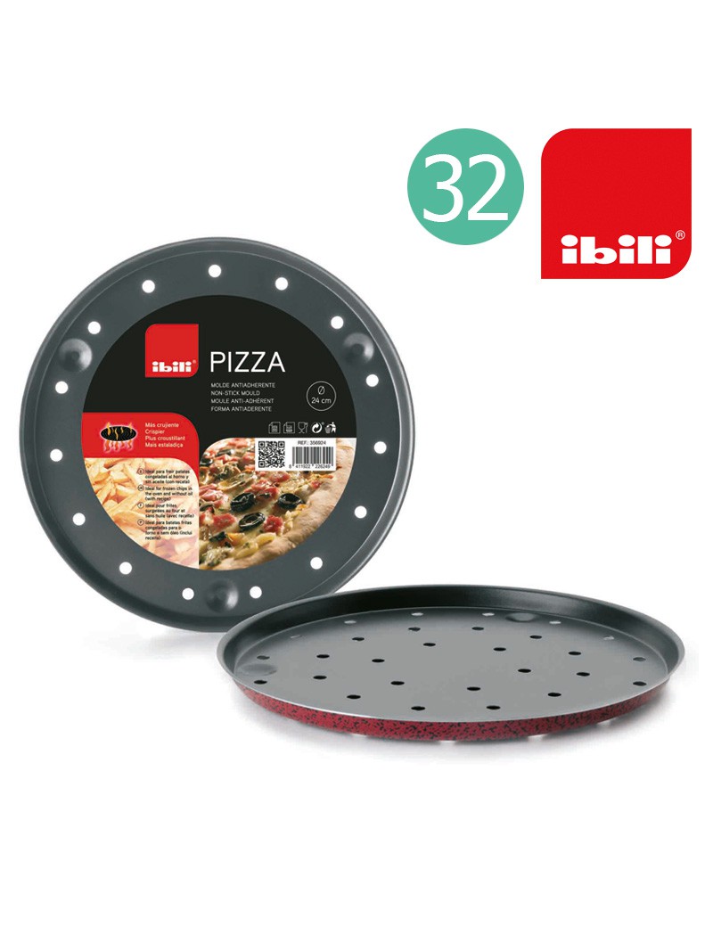 FORMA PIZZA IBILI 356132 VENUS C/FUROS Ø32CM ANTIAD