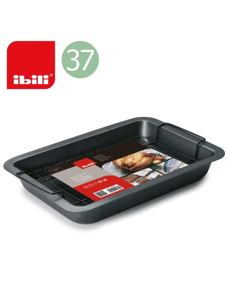 ASSADEIRA IBILI 828637 MOKA C/GRELHA 37,5X27X4,5CM ANTIAD