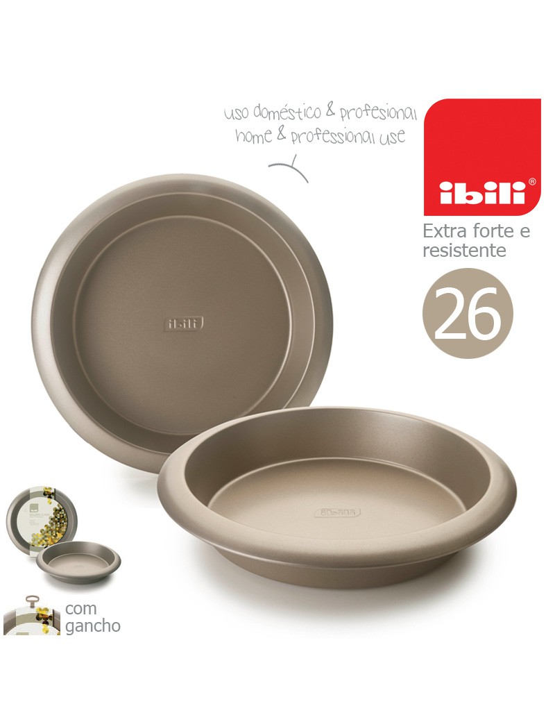 FORMA BOLO RED. IBILI 840126 GOLDEN Ø26X5,5CM ANTIAD