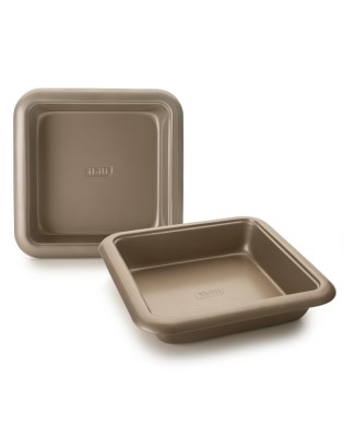 FORMA BOLO QUAD. IBILI 840324 GOLDEN 24X24X5CM ANTIAD