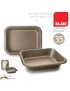 ASSADEIRA IBILI 840935 GOLDEN  35X25X6,4CM ANTIAD
