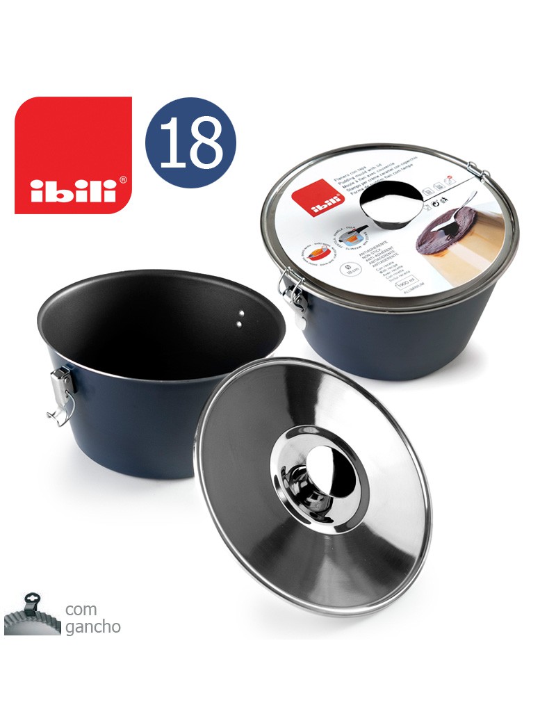FORMA PUDIM IBILI 331118 BLU Ø18X10,3CM ANTIAD/INOX 18/10