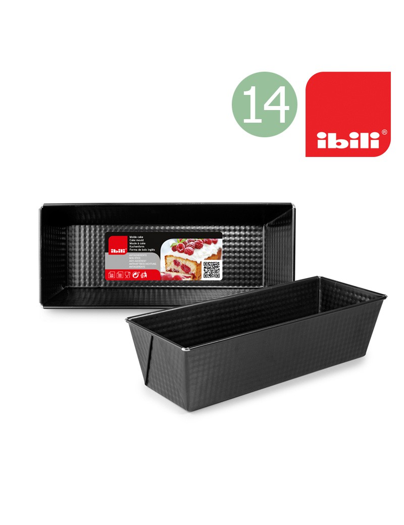 FORMA BOLO INGLES IBILI 820314 MOKA MINI 14X7X4,8CM ANTIAD