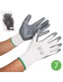 LUVA N119 NYLON NITRILO T.7 CINZA/BRANCO