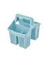 PORTA TALHERES PRIMAVERA 17X13,5X16,5CM AZUL CLR PLST