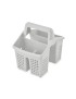 PORTA TALHERES PRIMAVERA 17X13,5X16,5CM CINZA CLR PLST