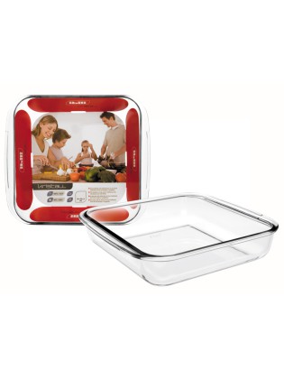 ASSADEIRA IBILI 480625 KRISTALL QUAD. 25X22X5CM VIDRO