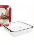 ASSADEIRA IBILI 480625 KRISTALL QUAD. 25X22X5CM VIDRO