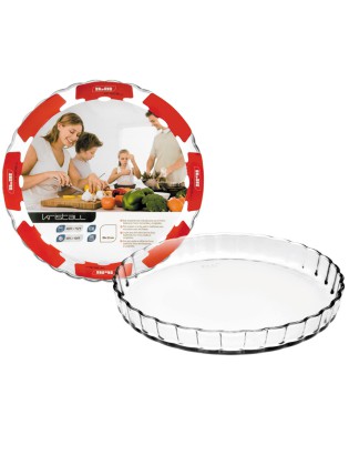 FORMA TARTE IBILI 480528 KRISTALL CANELADA Ø28CM VIDRO