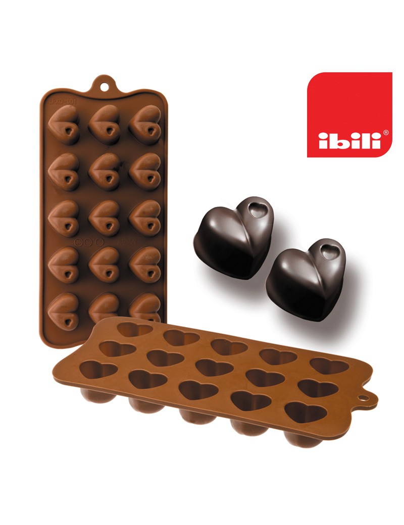 MOLDE BOMBONS IBILI 860301 CORAÇAO 10X21X2,5CM SILICONE