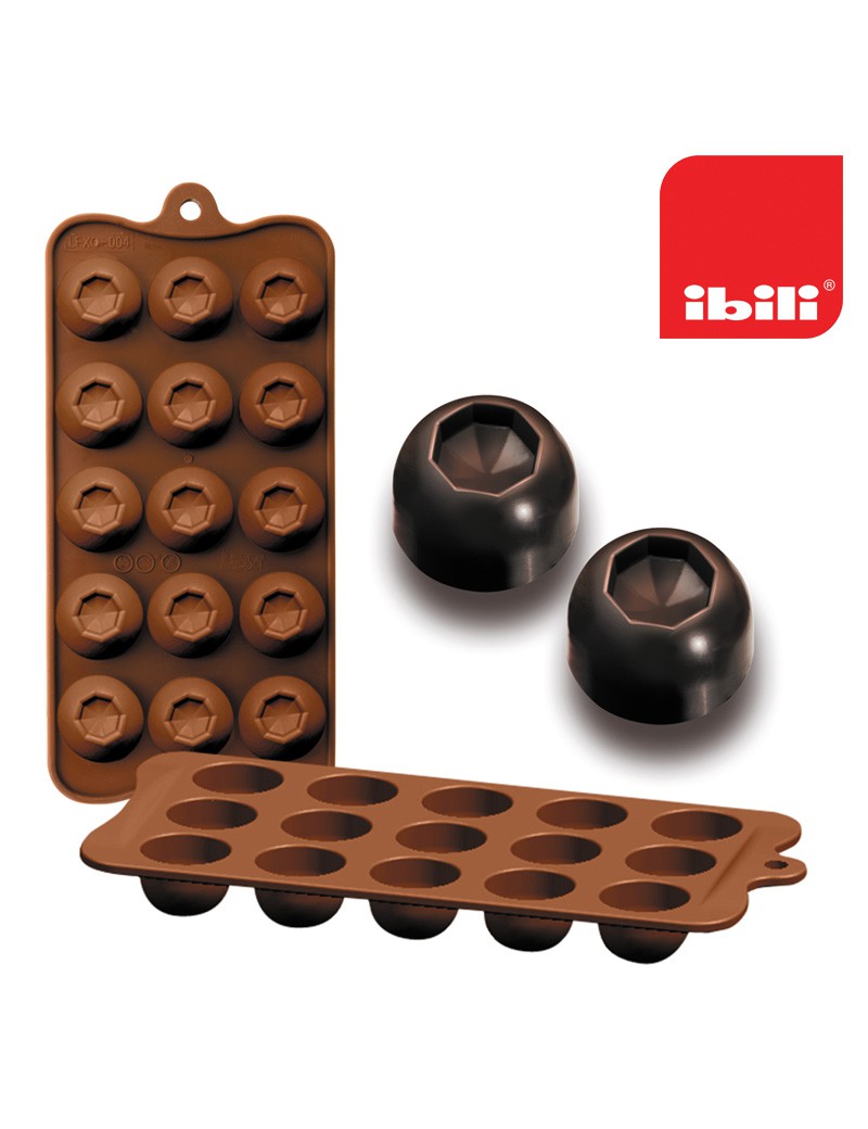 MOLDE BOMBONS IBILI 860303 DIAM 10X21X2,5CM SILICONE