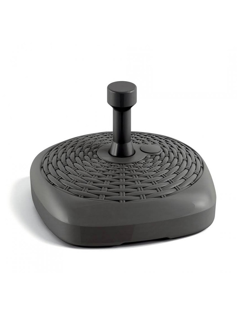 BASE GUARDA SOL 4012 RATTAN 12L 39X39X28,7CM PLST ANTRACITE