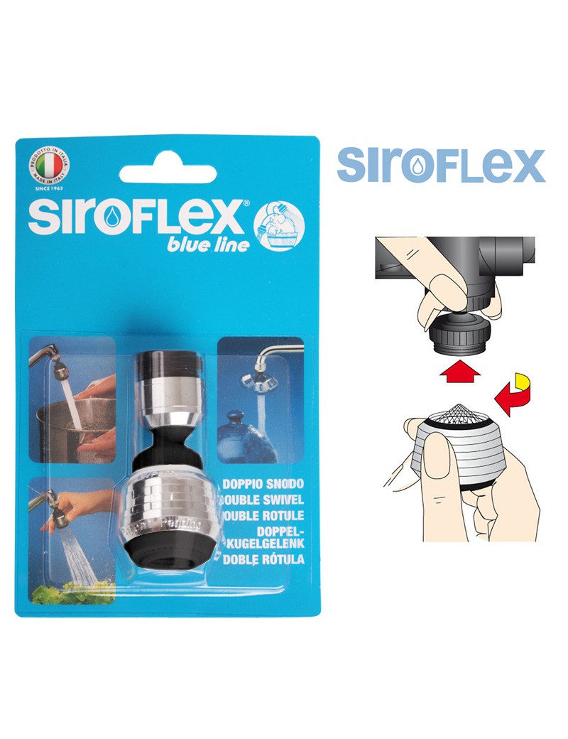 REGULADOR AGUA 2485/5S C/ROSCA CROMADO/PRETO BLISTER