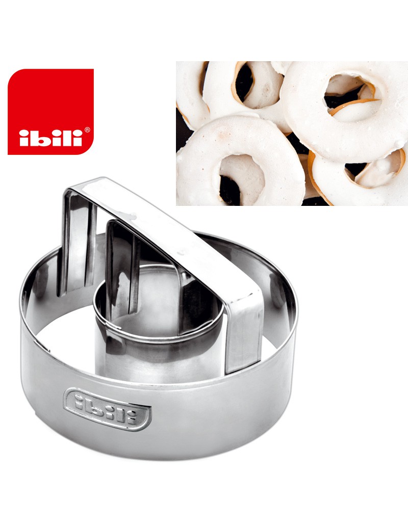 CORTADOR DONUTS IBILI 709209  4 + 9CM INOX