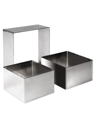 ARO QUADRADO IBILI 716906 CLASICA 6X6X4,5CM INOX