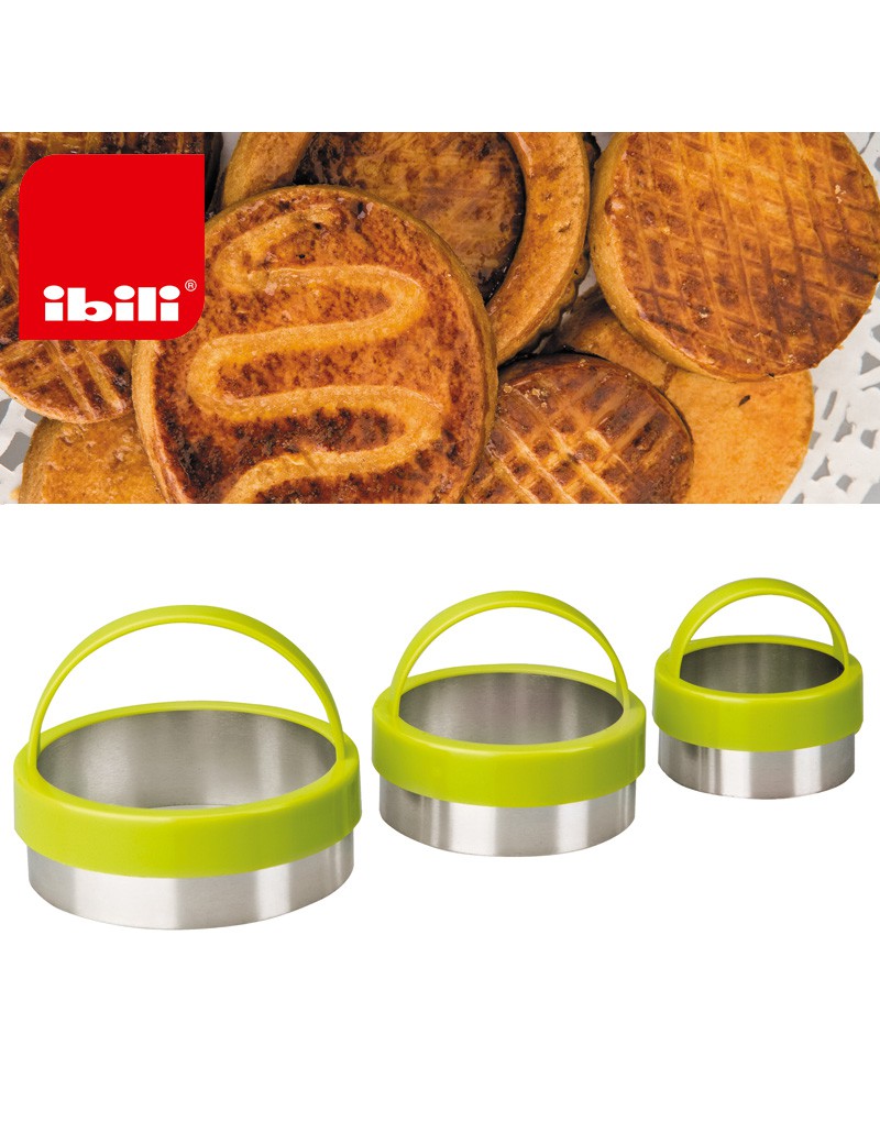 CORTA MASSAS IBILI 724100 CONJ.3 LISO (5+6+7CM)