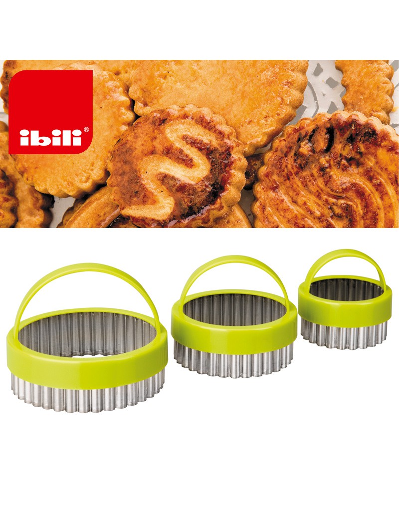 CORTA MASSAS IBILI 724000 CONJ.3 CANELADO (5+6+7CM)