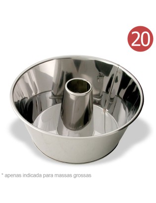 FORMA 20 CM INOX C/CANO...