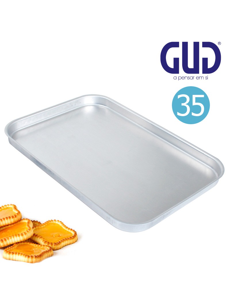 TABULEIRO CONFEITARIA GUD ALFA 35X22CM ALUMINIO