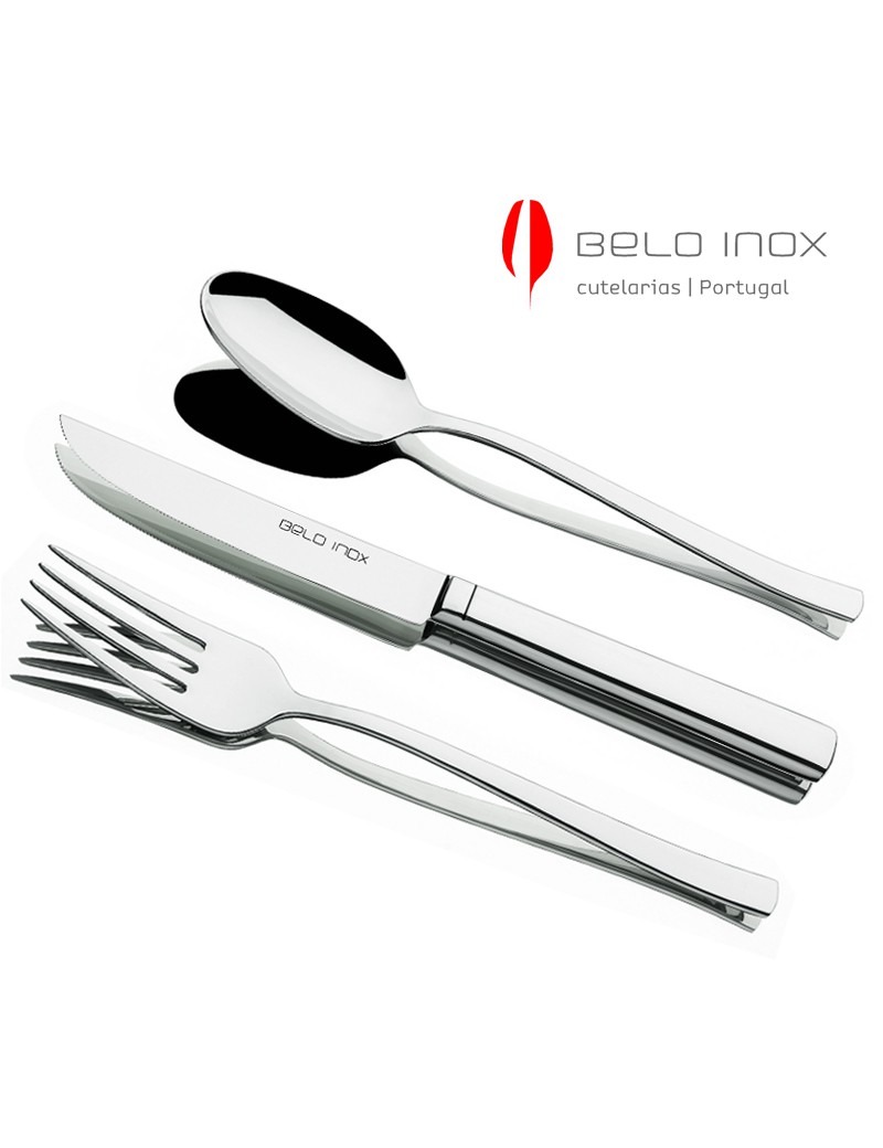 TALHER SALADA BI BELO 12  2PEÇAS INOX 18/10