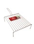 GRELHA C/PERNAS 24X29CM INOX 10 ARAMES GRILL LINE