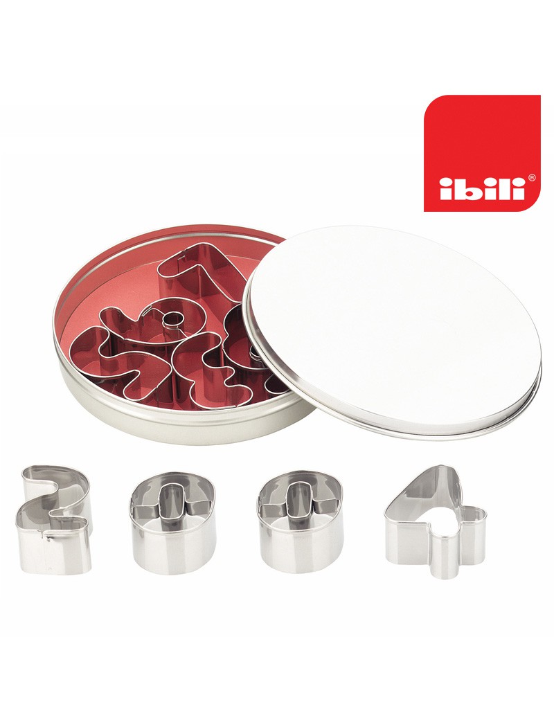 CORTA MASSAS NUMEROS IBILI 702400  9UND 2,5CM
