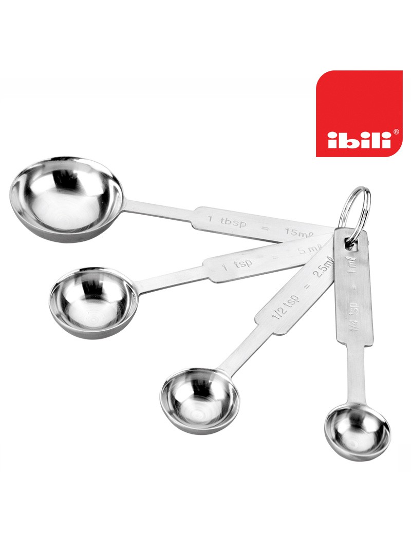 COLHER MEDIDORAS IBILI 701400 CONJ.4 INOX