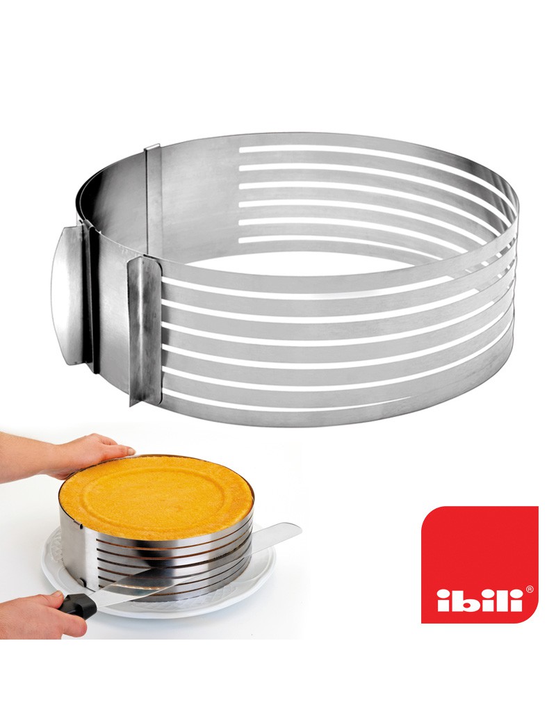 GUIA CORTA BOLO EM CAMADAS IBILI 731200  24-30X8,5CM INOX