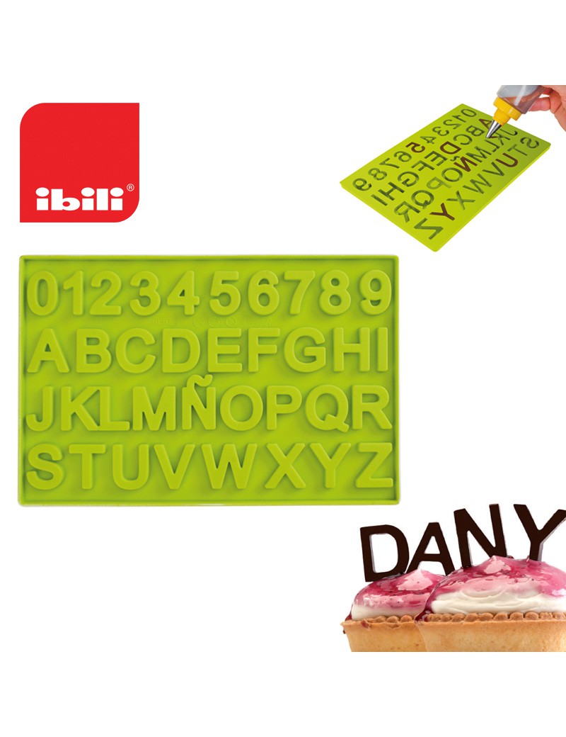MOLDE CHOCOLATE IBILI 871300 LETRAS E NUMEROS 24X16CM