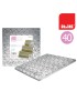 PRATO BOLO IBILI 787140 QUADRADO 40X40CM PRATEADO CARTAO