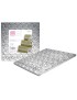 PRATO BOLO IBILI 787140 QUADRADO 40X40CM PRATEADO CARTAO