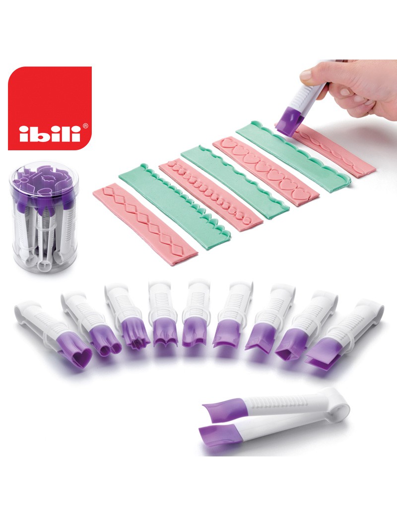 PINÇA FONDANT IBILI 789200  10CM CONJ.10 PLST