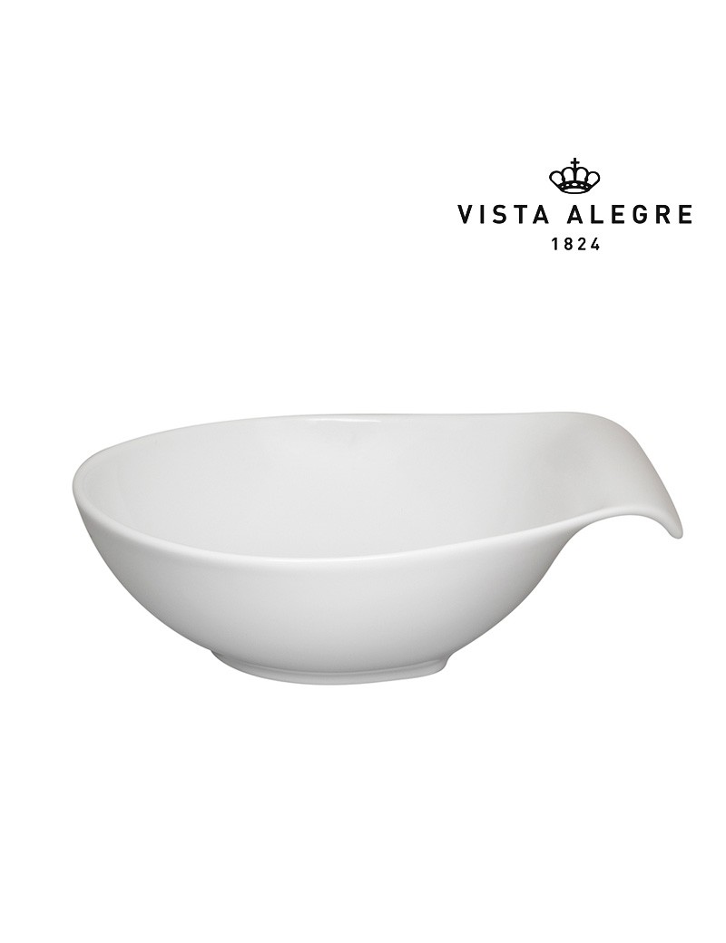 TIGELA VA GOTA MULTIFORMA WH 16X14X5,7CM PORCELANA