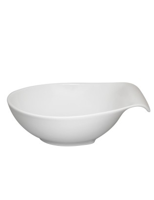 TIGELA VA GOTA MULTIFORMA WH 16X14X5,7CM PORCELANA