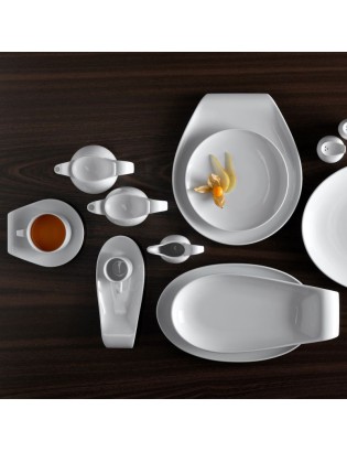 TIGELA VA GOTA MULTIFORMA WH 16X14X5,7CM PORCELANA