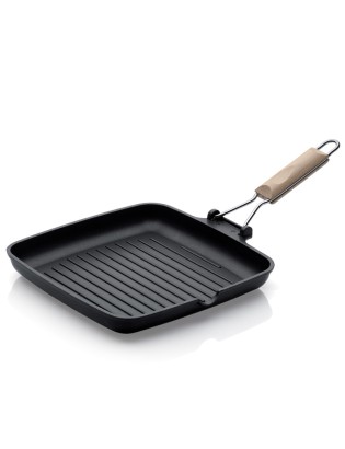 GRELHADOR BIOFLON DIET 26X26CM ANTIADERENTE INDUÇAO