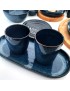 TRAVESSA VA GEMSTONE LAPIS LAZULI OVAL 30X15CM GRES