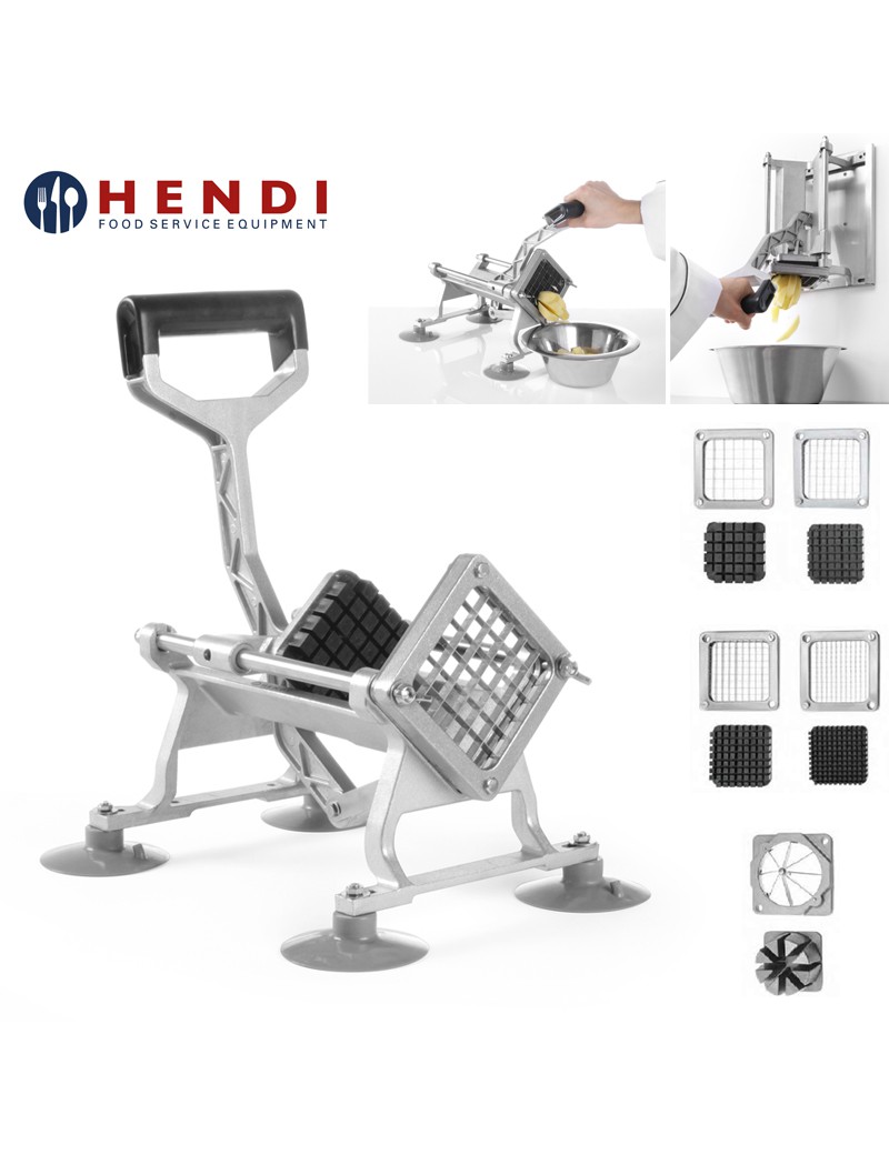 CORTA BATATAS HENDI 630402 PROF. C/4 LAMINAS ALUM/INOX