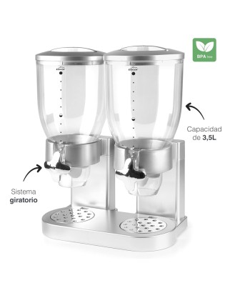 DISPENSADOR CEREAIS LACOR 62597 DUPLO 2X 3,5L