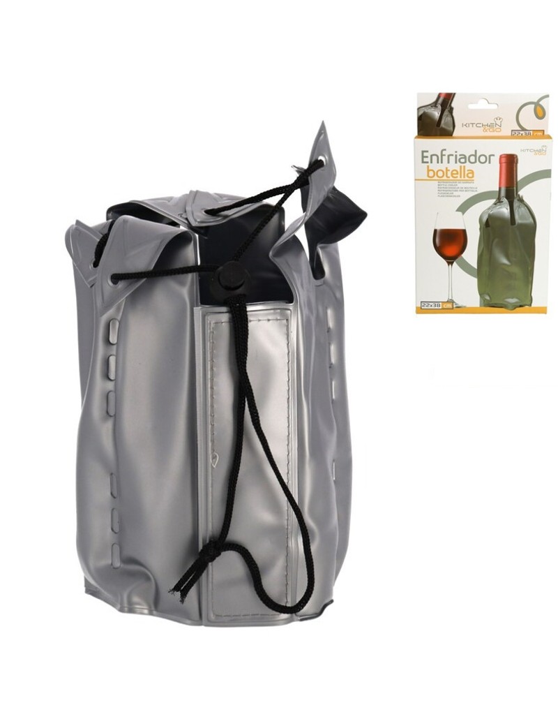 ARREFECEDOR GARRAFA 734936 PVC 22X38CM C/CORDAO